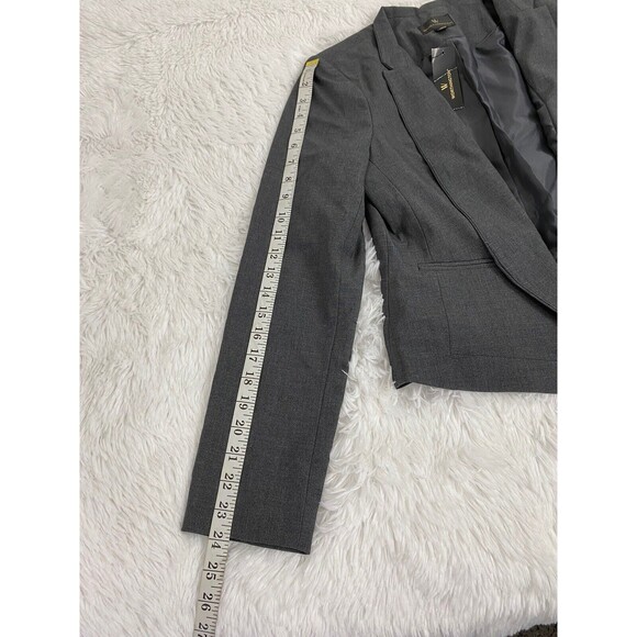 Worthington Gray Blazer Open Size 8 Business Work Wear Office - Picture 11 of 12